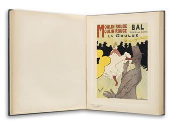 VARIOUS ARTISTS. LES MAÎTRES DE LAFFICHE. Group of 5 complete volumes. 1896-1900. Each volume approximately 15 1/2x12 1/4x 3/4 inches,